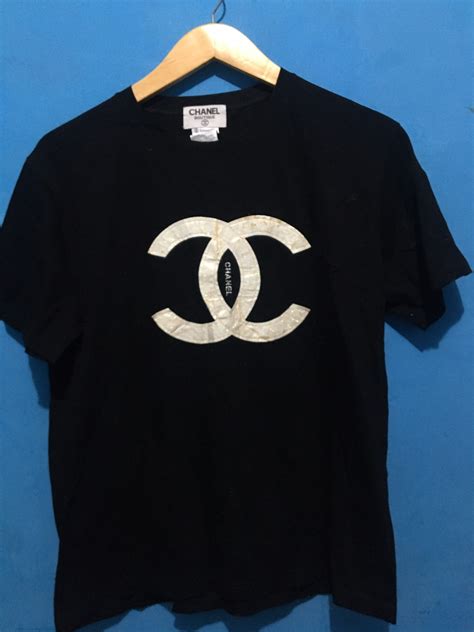 chanel t shirt vintage|chanel t shirt original.